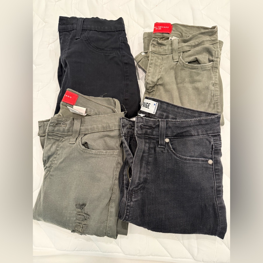 Set Of Four Skinny Jeans-Paige, Akira And Fashion Nova